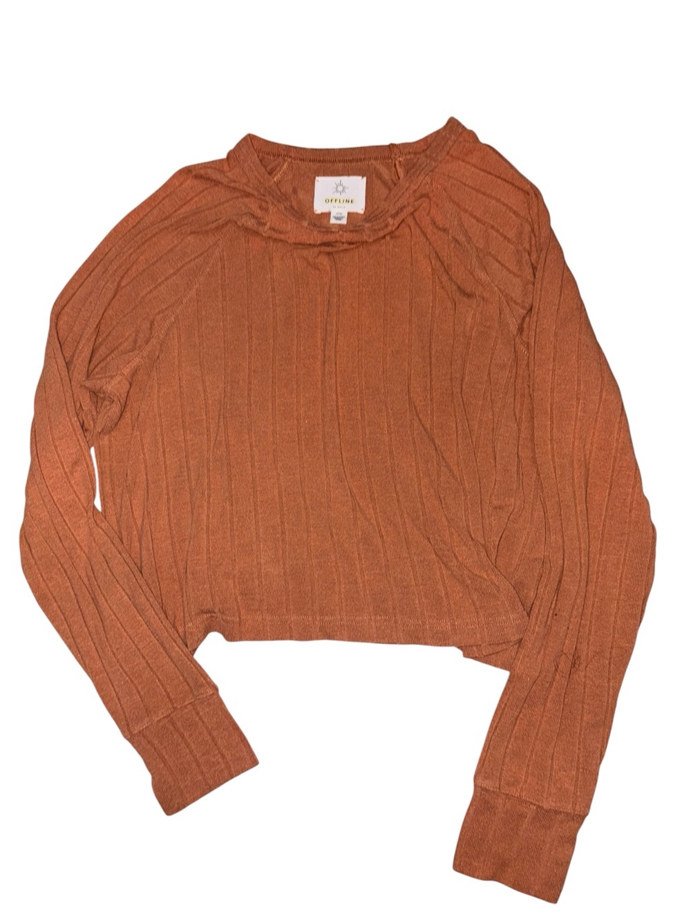 Aerie Offline Ribbed Cropped Longe Sleeve